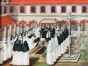 ポート ロワイヤル デ シャン修道院、修道女の埋葬 作： Louise Magdeleine Hortemels