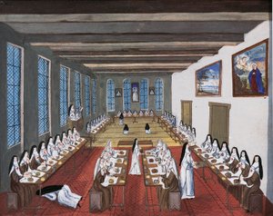 ポート ロワイヤル デ シャン修道院、食堂 作： Louise Magdeleine Hortemels