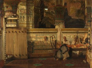 エジプトの未亡人 作： Lourens Alma Tadema