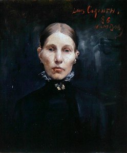 ハンブルグの女性の肖像 作： Lovis  Corinth