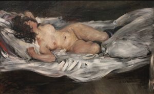 横たわる女性のヌード