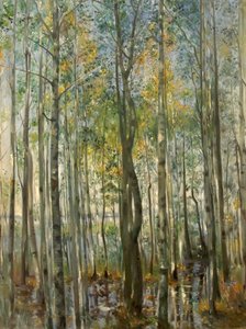 ある森シュタルンベルク湖の洪水 作： Lovis Corinth