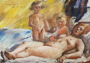 アクト ミット プッテン 作： Lovis Corinth