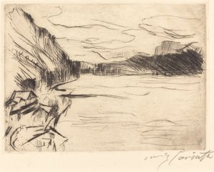 ウォルチェン湖にて ウォルチェン湖にて、1923年。 作： Lovis Corinth