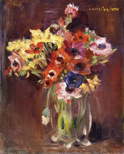 アネモネ;アネモネン、1910 作： Lovis Corinth