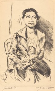 アンネリーゼ・ハルベ、1918年。 作： Lovis Corinth