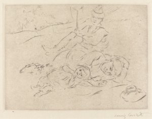 田舎で 作： Lovis Corinth
