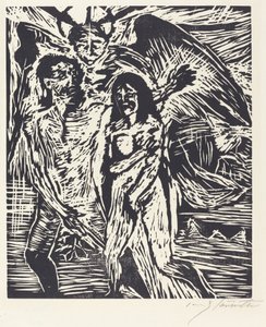 楽園からの追放 (楽園からの追放) 作： Lovis Corinth
