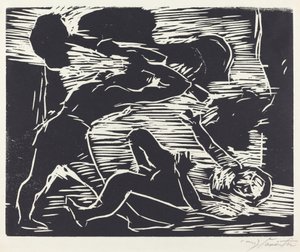 兄弟殺し（カインとアベル） 作： Lovis Corinth