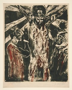 十字架上のキリスト 作： Lovis Corinth