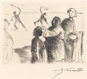トリマルキオの胃袋：pl.II トリマルキオの宴：pl.II, 1919. 作： Lovis Corinth