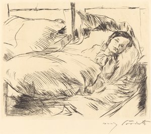 The Sick Child 病気の子供 1918年 作： Lovis Corinth