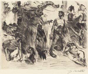 聖アントニウスの誘惑 作： Lovis Corinth