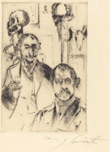 骸骨のある二重の肖像 骸骨のある二重の肖像」1916年。 作： Lovis Corinth