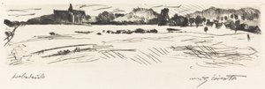 砂丘のある風景」1917年
