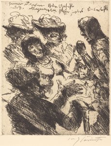 ストランペットの美しい顔は、太陽の光のように一般的なものでなければならない...、1923年。 作： Lovis Corinth