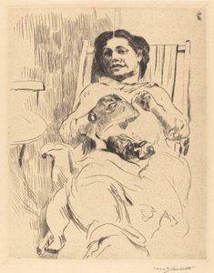 針仕事をする女 針仕事をする女 1912年 作： Lovis Corinth