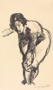 曲がった裸体 前屈み、1916年。