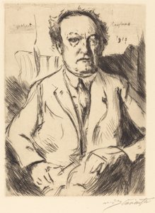 Gerhart Hauptmann, 1917年。