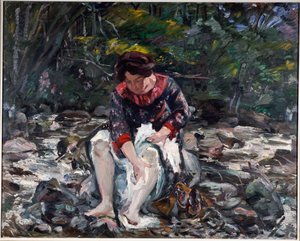 ブルックの少女、1913 作： Lovis Corinth