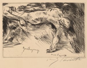 グラブルグングの埋葬、1921-1922年。 作： Lovis Corinth