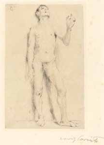 若い男性のヌード」1905年 作： Lovis Corinth