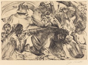 Kreuztragung Christ Bearing the Cross（十字架を背負うキリスト）、1916年。 作： Lovis Corinth