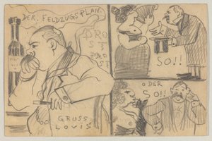Lovis Corinth から Carl Strathmann へ: はがき、1898 年 12 月 12 日の消印 作： Lovis Corinth