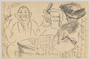 Lovis Corinth から Carl Strathmann へ: はがき、1903 年 3 月 13 日の消印 作： Lovis Corinth