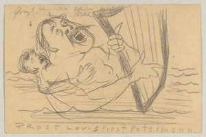 Lovis Corinth から Carl Strathmann へ: はがき、1903 年 7 月 18 日の消印 作： Lovis Corinth