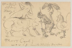 Lovis Corinth から Carl Strathmann へ: はがき、1905 年 7 月 21 日消印 作： Lovis Corinth