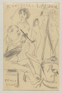 ロヴィス・コリントからカール・ストラスマンへ: はがき、1904 年 6 月 25 日消印 作： Lovis Corinth