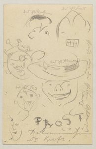 ロヴィス・コリントからカール・ストラスマンへ: はがき、1905 年 3 月 27 日消印 作： Lovis Corinth