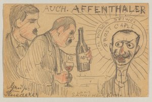 Lovis Corinth から Carl Strathmann へ: はがき、1896 年 9 月 28 日の消印 作： Lovis Corinth