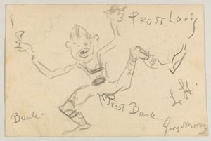 ロヴィス・コリントからカール・ストラスマンへ: はがき、1906 年 11 月 6 日消印 作： Lovis Corinth