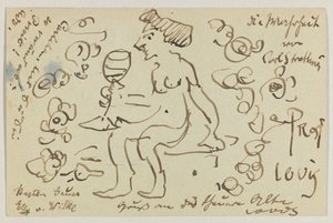 Lovis Corinth から Carl Strathmann へ: はがき、1906 年 3 月 8 日消印 作： Lovis Corinth