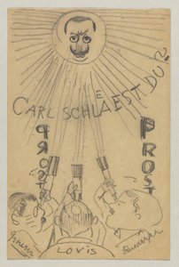 ロヴィス・コリントからカール・ストラスマンへ: はがき、1910 年 1 月 9 日消印 作： Lovis Corinth
