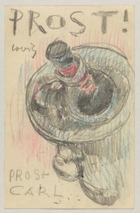 ロヴィス・コリントからエリー・ストラスマンへ: はがき、1911 年 5 月 22 日の消印 作： Lovis Corinth