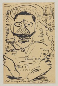 Lovis Corinth から Elly Strathmann へ: はがき、消印 2 月 23 日 作： Lovis Corinth