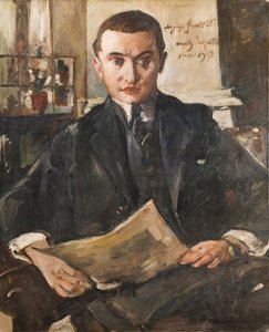 ヴォルフガング・グルリットの肖像、1917年。 作： Lovis Corinth