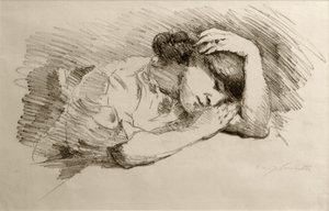 睡眠 作： Lovis Corinth