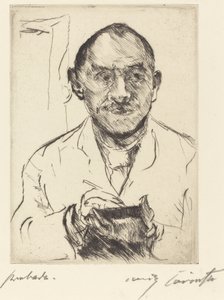 自画像、1915 年。 作： Lovis Corinth