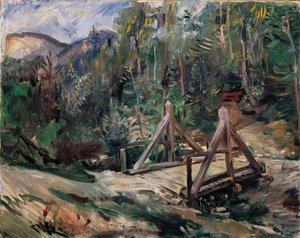 橋のあるチロルの風景 作： Lovis Corinth