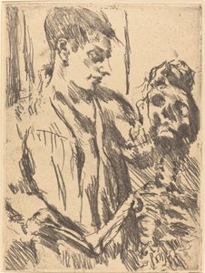Tod und Jüngling Death and the Young Man, 1921 出版 1922. 作： Lovis Corinth