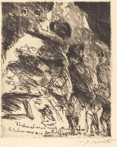 「父上、うまくいかないぞ、軍団とは距離をおくべきだ」 作： Lovis Corinth