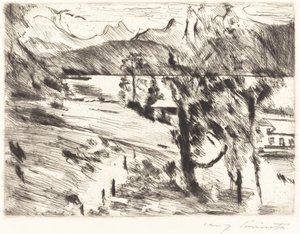 ヴァルヒェンゼーの風景 ヴァルヒェンゼーの風景、1919年。 作： Lovis Corinth