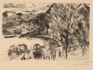 Walchensee mit Jochberg (Walchensee with Jochberg) 作： Lovis Corinth