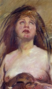 涙を流すマグダラのマリア 作： Lovis Corinth