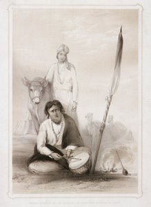 キャンプの総督府のスイートルームに付いていたフェイクアー」1844年 作： Lowes Dickinson