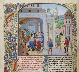ゲントの代議員によるマーレのルイ2世へのオマージュ、1470-1475年頃。